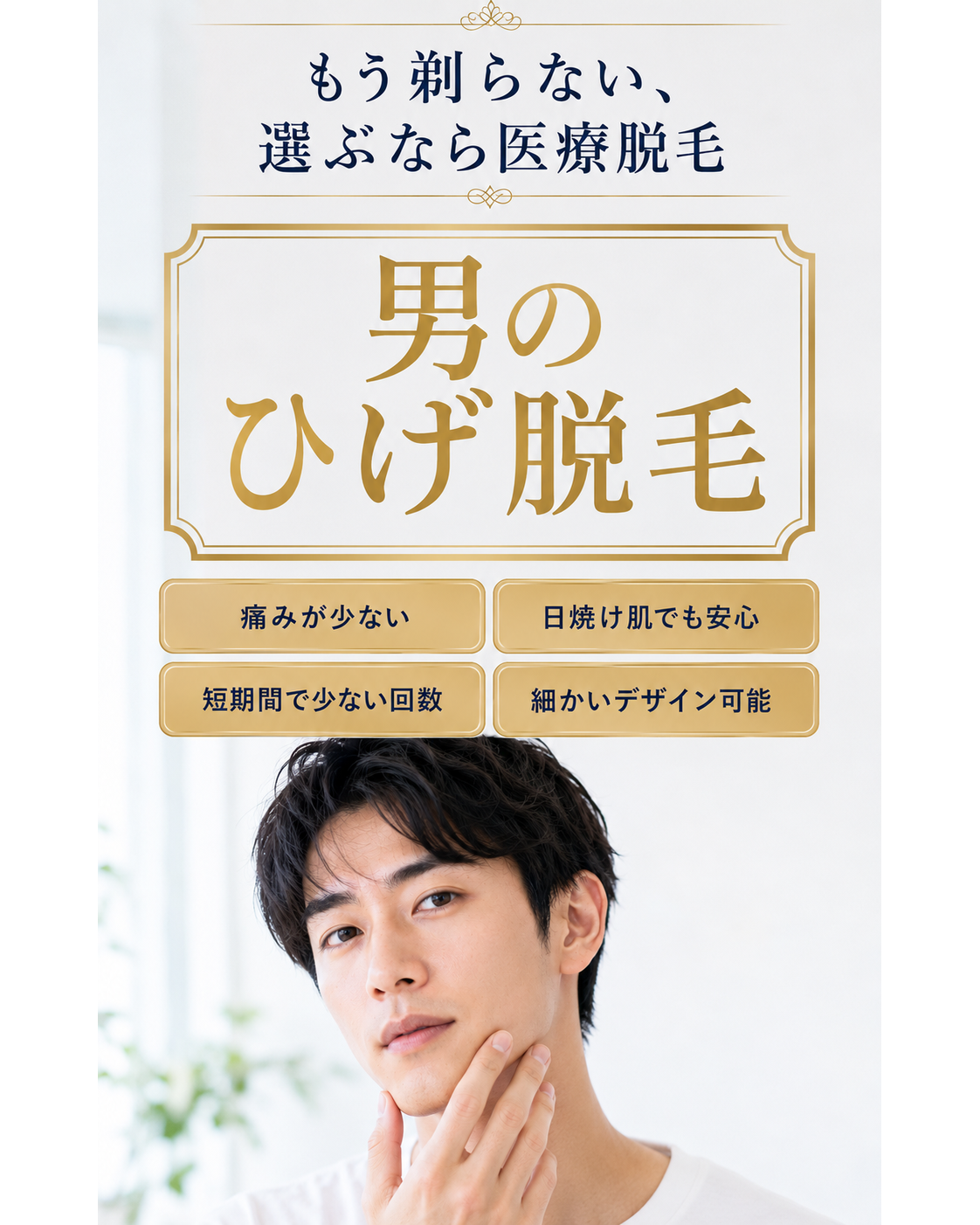 メンズ髭脱毛 メインビジュアル