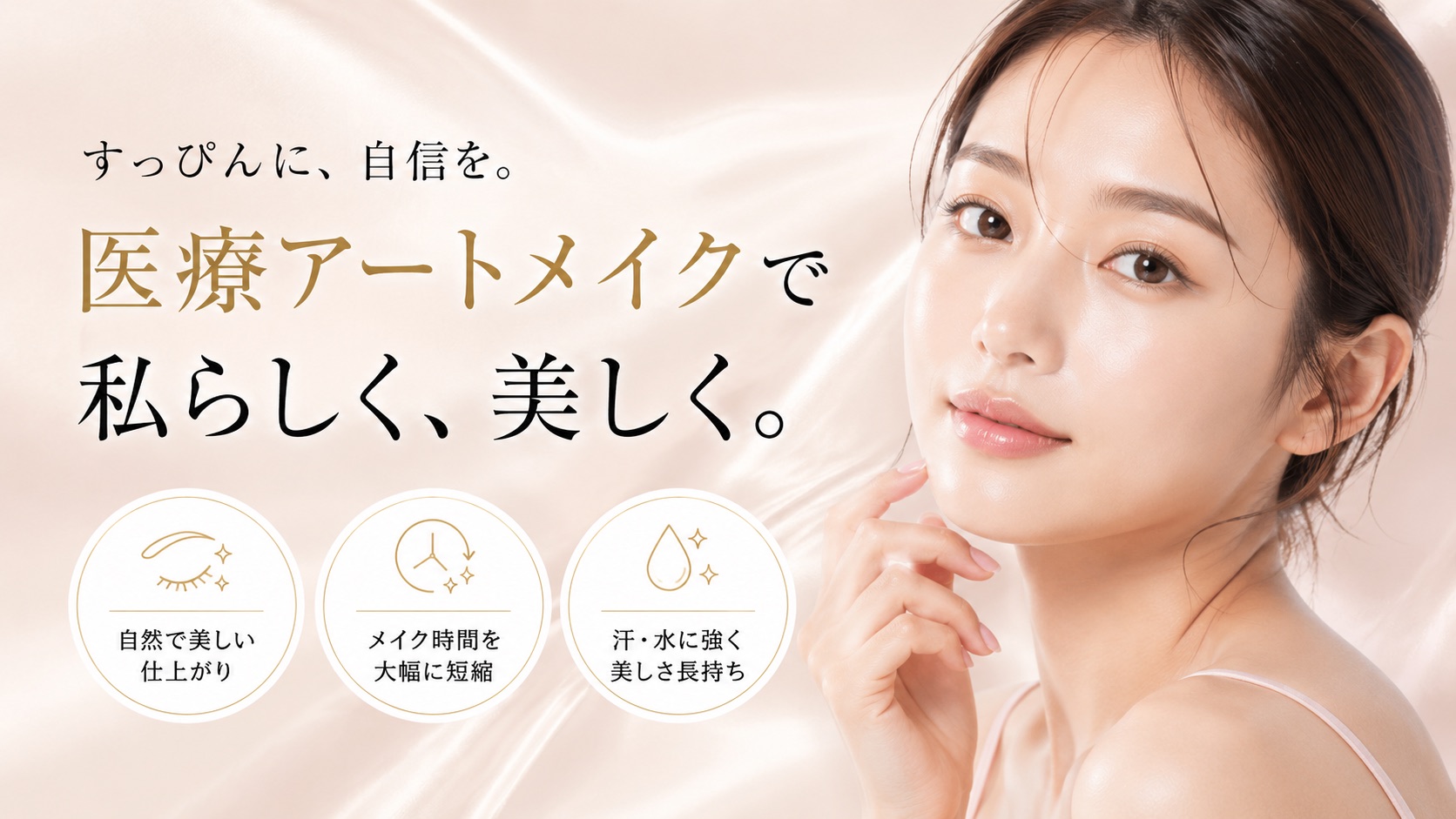 アートメイクサロンのランディングページデザイン