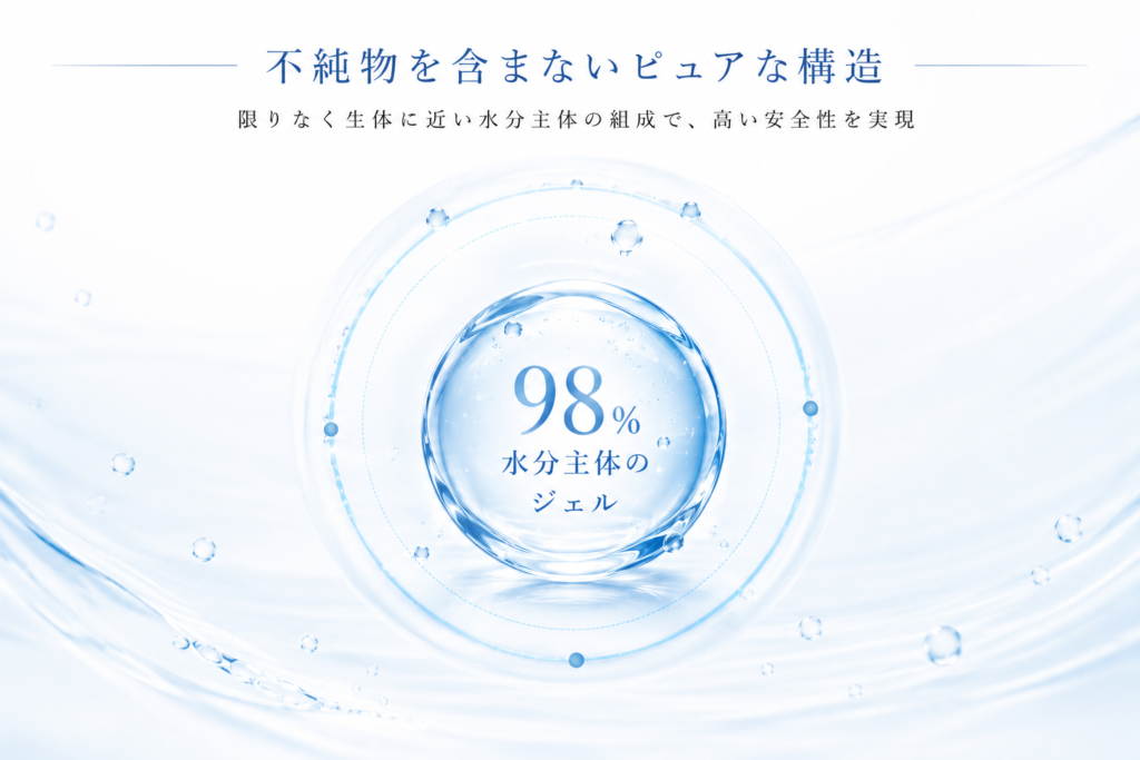 不純物を含まないピュアな構造