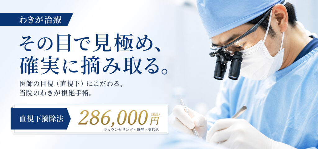わきが・多汗症治療クリニックのランディングページデザイン